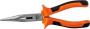 Ombra 420107 Длинногубцы прямые с двухкомпонентными рукоятками, 180 мм