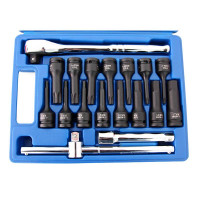 Набор ударных головок Torx, HEX 78 мм, 18 предметов