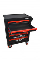 Инструментальная тележка GW-7ST Black (Great Wolf) 7 ящиков, увеличенные колеса с тормозом, ЦЗ, усиленная Инструментальная тележка GW-7ST Black (Great Wolf) 7 ящиков, увеличенные колеса с тормозом, ЦЗ, усиленная