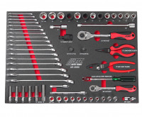 Набор инструментов 60 предметов слесарно-монтажный в ложементе JTC