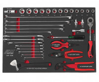 Набор инструментов 36 предметов слесарно-монтажный в ложементе JTC