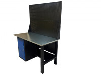 Верстак инструментальный GWT-V1400TL2 Great Wolf, тумба с дверью, 2 экрана, 1400x700