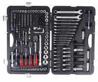 Набор инструментов 216 предметов слесарно-монтажный 1/4",3/8",1/2" 6-ти гранных в кейсе JTC