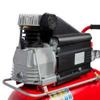 Компрессор ROSSVIK СБ4/С-24.J1047В, 200 л/мин, 8 бар, ресивер 24 л, 220 В/1,5 кВт, красный