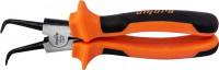 Ombra 440407 Щипцы загнутые 90°  для стопорных колец с двухкомпонентными рукоятками, разжим, 180 мм, 5-32 мм