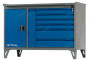 NW207 Верстак слесарный 2-х тумбовый, 7 ящиков