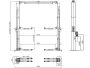 Подъемник электрогидравлический 5.5т 110-1800мм 2-х стоечный 380В верх. синхрон.(механ. с 1 кол) GTE