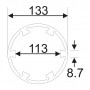 Головка для задней гайки дифференциала, d=133мм (MERCEDES, MAN) JTC