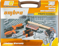 Ombra OMT75S Набор инструмента универсальный 1/4", 1/2"DR, 75 предметов