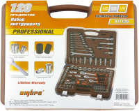Ombra 911120 Специальный набор инструмента, торцевые головки 1/4", 3/8", 1/2"DR, 4-32 мм и SAE 5/32"--1-1/4", ударные торцевые головки 1/2"DR, 17-23 мм, 120 предметов Ombra 911120 Специальный набор инструмента, торцевые головки 1/4", 3/8", 1/2"DR, 4-32 мм и SAE 5/32"--1-1/4", ударные торцевые головки 1/2"DR, 17-23 мм, 120 предметов