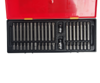 Набор бит 1/2" 3/8" SPLINE, TORX, HEX 40 предметов в кейсе JTC