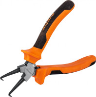 Ombra 440207 Щипцы загнутые 90°  для стопорных колец с двухкомпонентными рукоятками, сжим, 180 мм, 5-32 мм