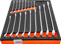 Ombra OMT17STE Набор ключей комбинированных 6-24 мм в EVA ложементе 280х375 мм, 17 предметов
