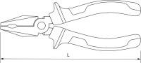 Thorvik LP00150 Пассатижи с двухкомпонентными рукоятками, 160 мм