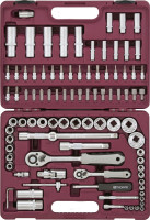 Thorvik UTS0094/12 Набор инструмента универсальный 1/4", 1/2"DR с головками торцевыми 12-гранными, 94 предмета