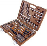 Ombra 911120 Специальный набор инструмента, торцевые головки 1/4", 3/8", 1/2"DR, 4-32 мм и SAE 5/32"--1-1/4", ударные торцевые головки 1/2"DR, 17-23 мм, 120 предметов Ombra 911120 Специальный набор инструмента, торцевые головки 1/4", 3/8", 1/2"DR, 4-32 мм и SAE 5/32"--1-1/4", ударные торцевые головки 1/2"DR, 17-23 мм, 120 предметов