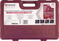 Thorvik UTS0077MP Набор инструмента универсальный 1/4", 1/2"DR с головками торцевыми MultiProf, 77 предметов Thorvik UTS0077MP Набор инструмента универсальный 1/4", 1/2"DR с головками торцевыми MultiProf, 77 предметов