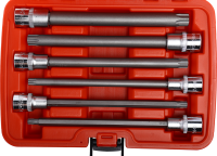 Набор головок торцевых и насадок 1/2" 6-ти гранных TP40-TP70 удлиненные 6 предметов в кейсе JTC