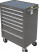 BTD-270071CS Тележка инструм. КР на колесах 7 ящ.