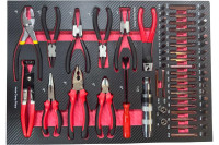 Набор ложементов GWA-255B с инструментом, 255 предметов, 4 ложемента, 550x390x30мм, Great Wolf