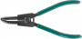 Jonnesway P9508D Щипцы загнутые 90° для стопорных колец удлиненные с ПВХ рукоятками, разжим, 215 мм, 10-32 мм