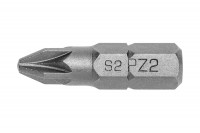 Биты PZ2 25 мм, 25 мм, сталь S2, PROFI, 5 шт.