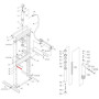 Штифт рамы (Bed frame pin п.19) HJ0804.5005, HJ0804.7016