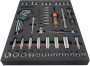 Ombra OMT54STE Набор головок торцевых 1/4" DR 4-14 мм с аксессуарами в EVA ложементе 280х375 мм, 54 предмета