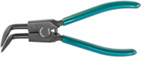 Jonnesway P9508D Щипцы загнутые 90° для стопорных колец удлиненные с ПВХ рукоятками, разжим, 215 мм, 10-32 мм