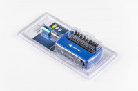 Набор бит с битодержателем 1/4″, SL, PH, PZ, TORX, 17 шт.