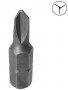 122S2502 1/4" Бита 3х лучевая №2, L=25мм