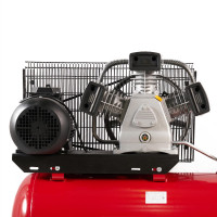 Компрессор ROSSVIK СБ4/С-200.LB40, 580 л/мин, 10 бар, ресивер 200 л, 380 В/3 кВт, красный