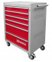 ТТ6GR-R Тележка инструментальная 6-ти полочная (серая с красными ящиками) Thorvik