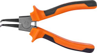 Ombra 440207 Щипцы загнутые 90°  для стопорных колец с двухкомпонентными рукоятками, сжим, 180 мм, 5-32 мм