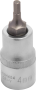 Jonnesway S09H404 Насадка торцевая 1/2"DR с вставкой-битой шестигранной, H4, 55 мм